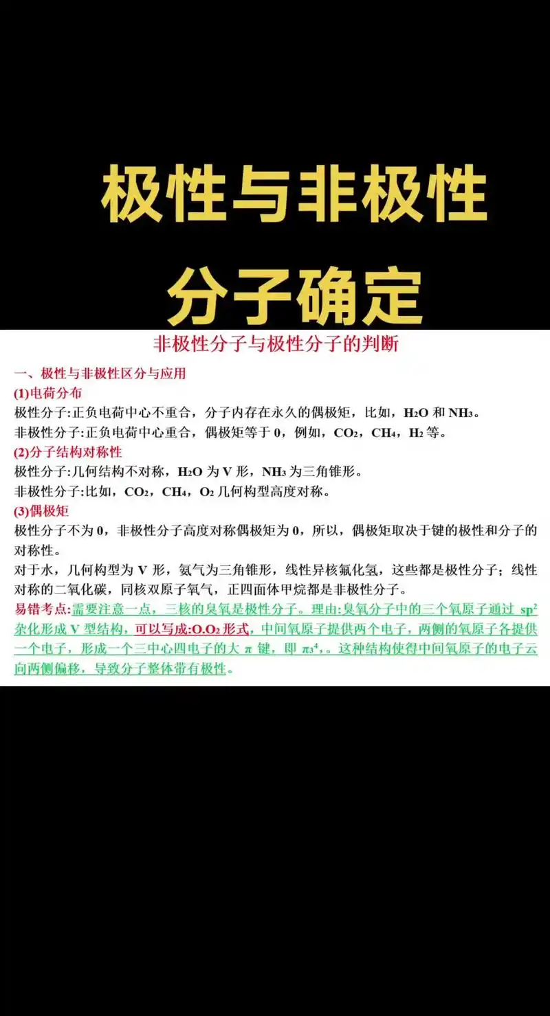 SEO32-分子的立体构型究竟如何判断，它与分子极性有何关联？