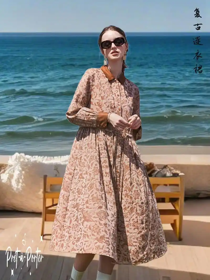 托斯卡纳连衣裙如何穿出度假感？复古与田园风怎样平衡？