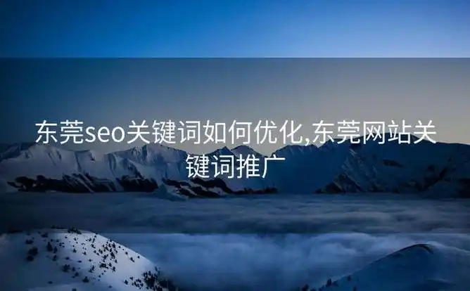 东莞网络SEO优化服务怎么选，网站排名多久能提升？